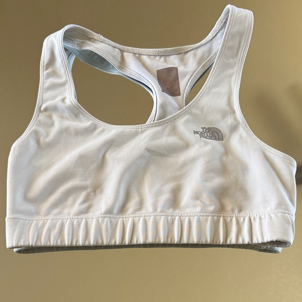 The North Face white Sports Bra